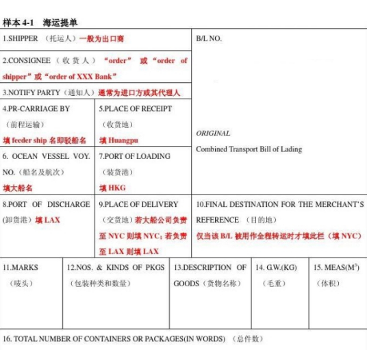 海运提单