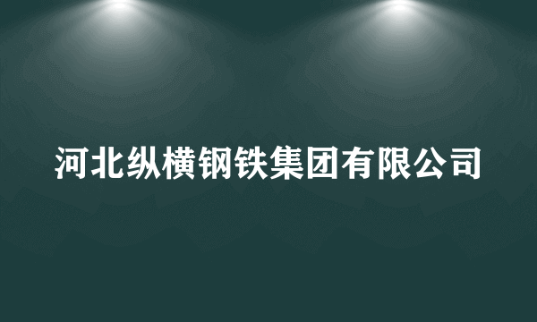 河北纵横钢铁集团有限公司