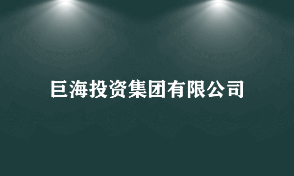 巨海投资集团有限公司