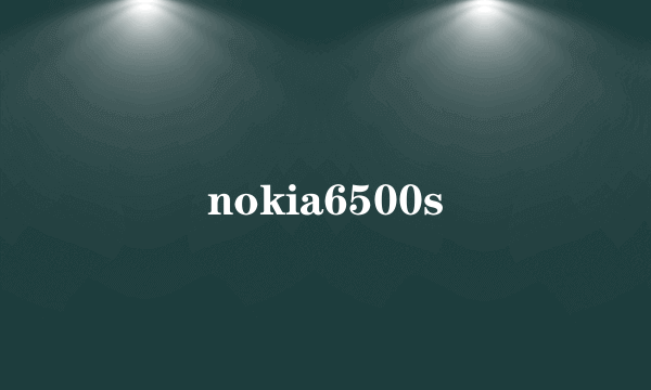 什么是nokia6500s