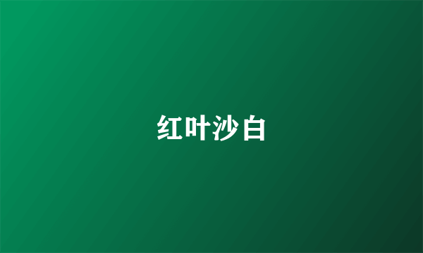 红叶沙白