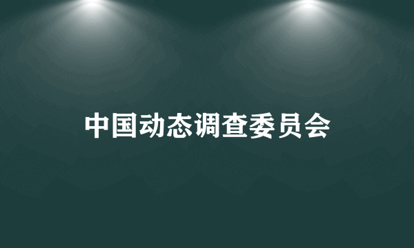 中国动态调查委员会