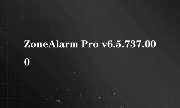 ZoneAlarm Pro v6.5.737.000