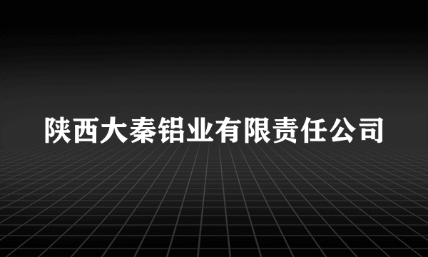 陕西大秦铝业有限责任公司