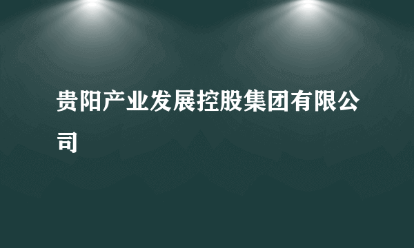 贵阳产业发展控股集团有限公司