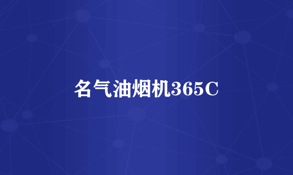 名气油烟机365C