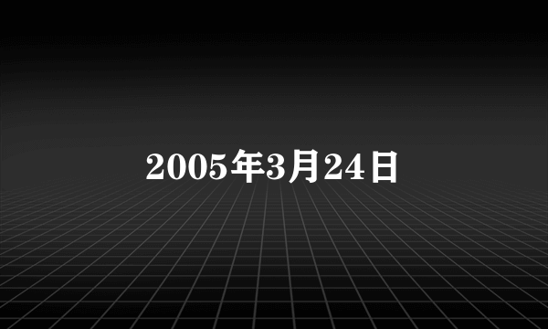 2005年3月24日