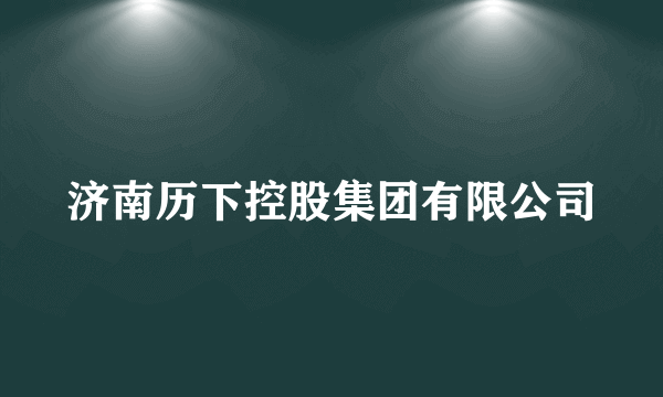 济南历下控股集团有限公司