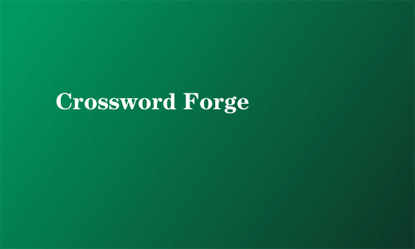 Crossword Forge