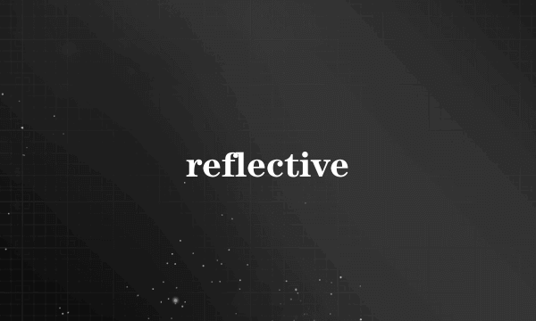 什么是reflective