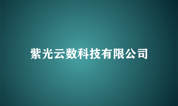 紫光云数科技有限公司