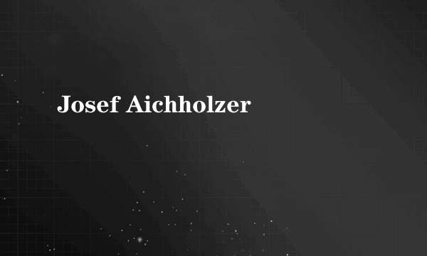 什么是Josef Aichholzer