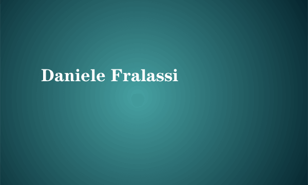 Daniele Fralassi