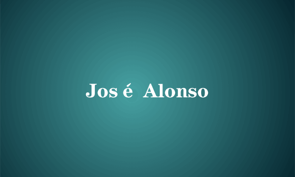 José Alonso