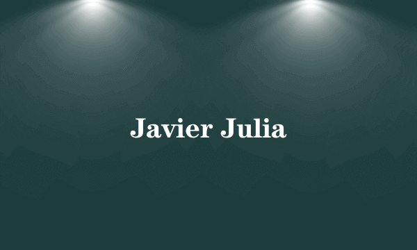 Javier Julia