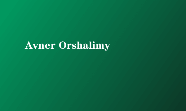 Avner Orshalimy