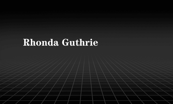 Rhonda Guthrie