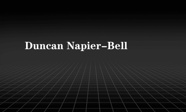 Duncan Napier-Bell