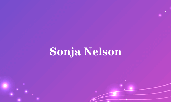 Sonja Nelson