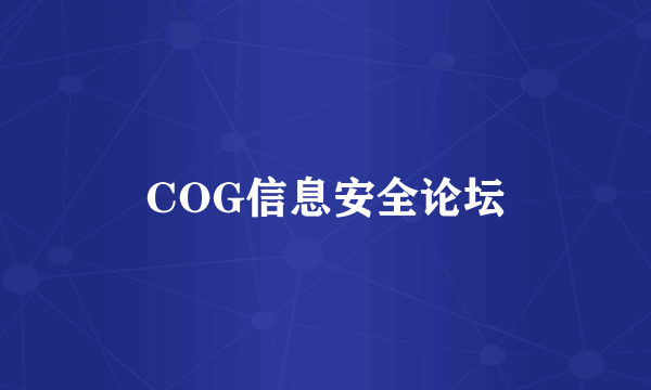 COG信息安全论坛