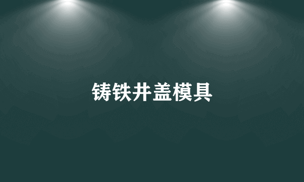 铸铁井盖模具