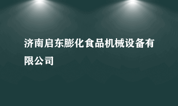 济南启东膨化食品机械设备有限公司