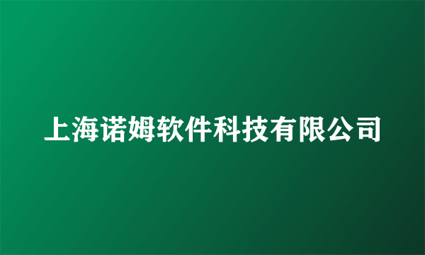 上海诺姆软件科技有限公司