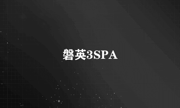 磐英3SPA