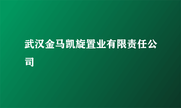 什么是武汉金马凯旋置业有限责任公司