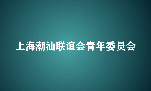 上海潮汕联谊会青年委员会