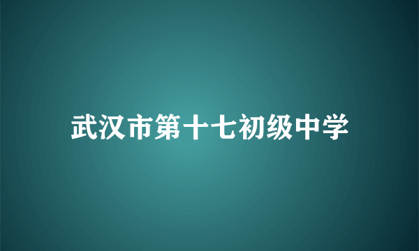 什么是武汉市第十七初级中学