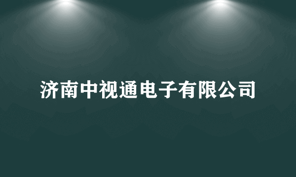 济南中视通电子有限公司