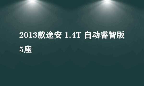 2013款途安 1.4T 自动睿智版5座