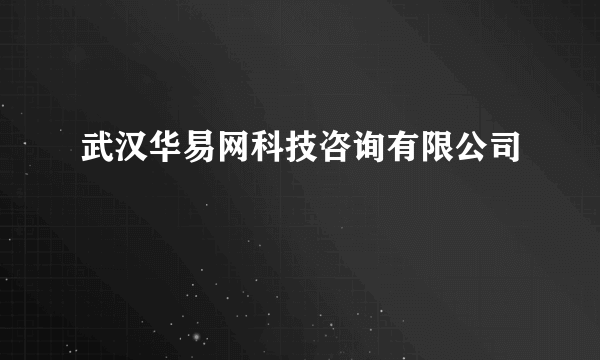 武汉华易网科技咨询有限公司