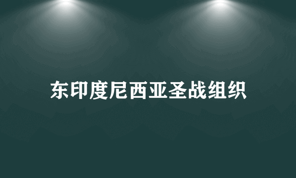 什么是东印度尼西亚圣战组织