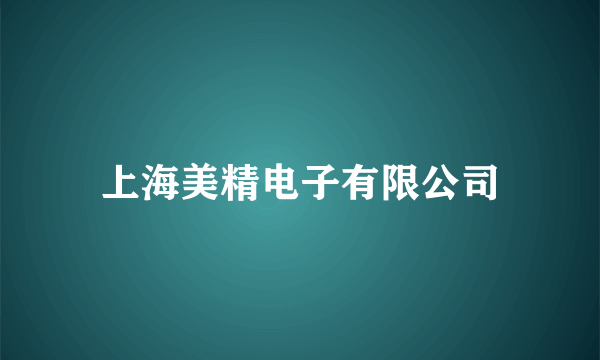 上海美精电子有限公司