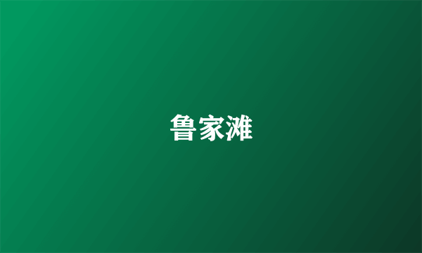 鲁家滩