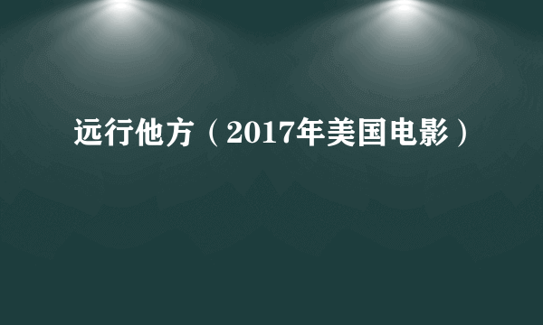 远行他方（2017年美国电影）