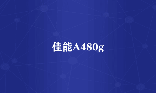 佳能A480g