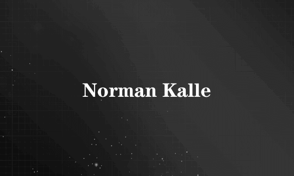 Norman Kalle