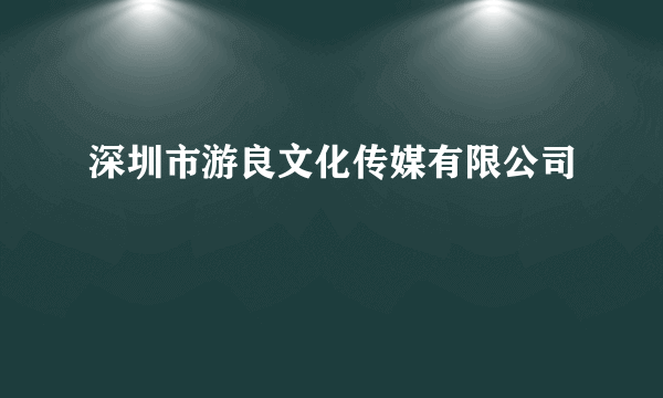 什么是深圳市游良文化传媒有限公司