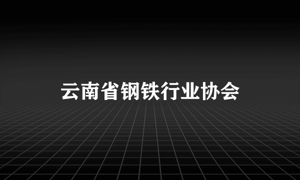 云南省钢铁行业协会