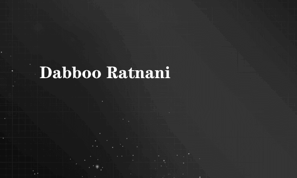 Dabboo Ratnani