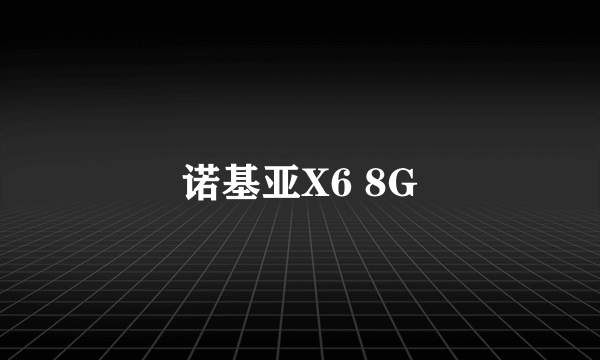 什么是诺基亚X6 8G