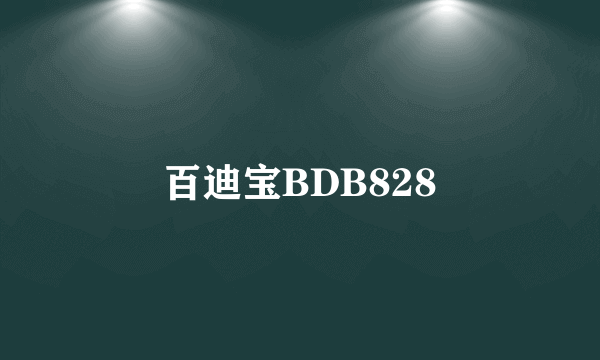 百迪宝BDB828