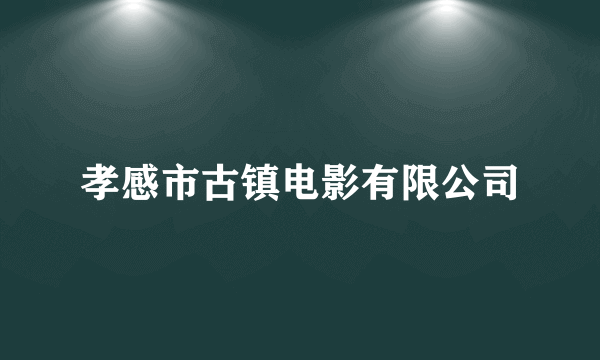 孝感市古镇电影有限公司