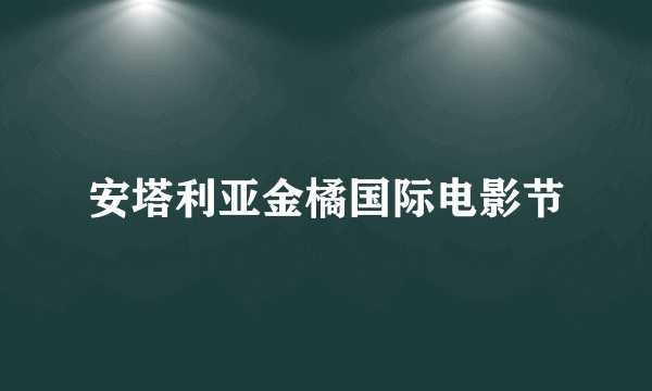 安塔利亚金橘国际电影节