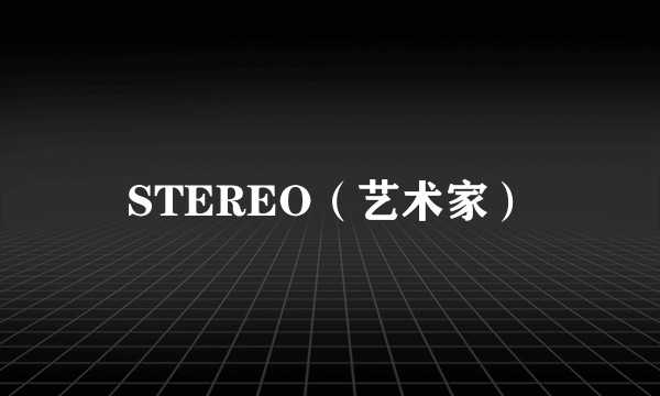 STEREO（艺术家）