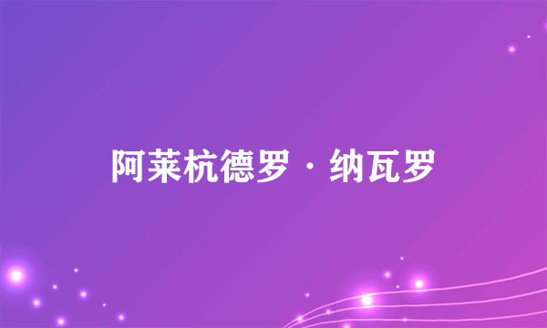 阿莱杭德罗·纳瓦罗