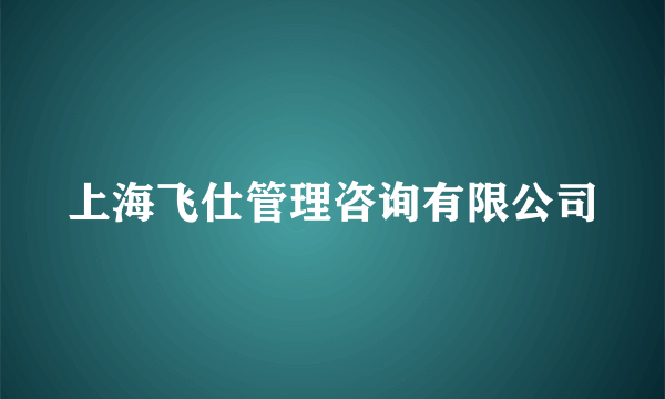 上海飞仕管理咨询有限公司